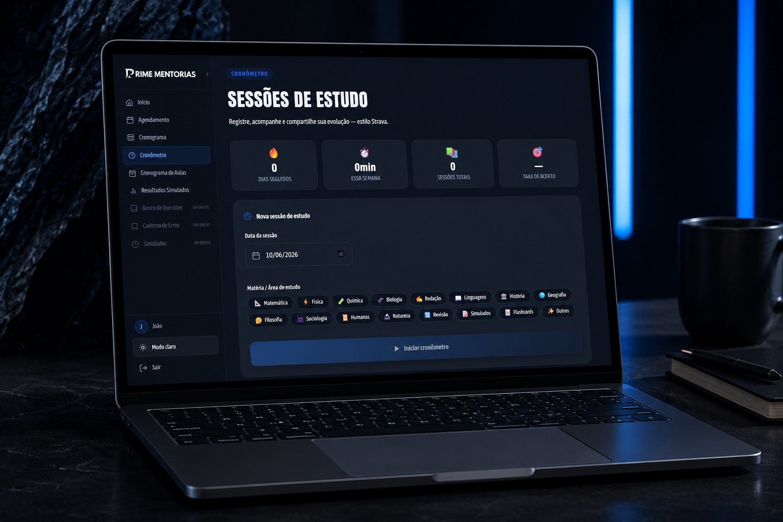 Sessões de estudo
